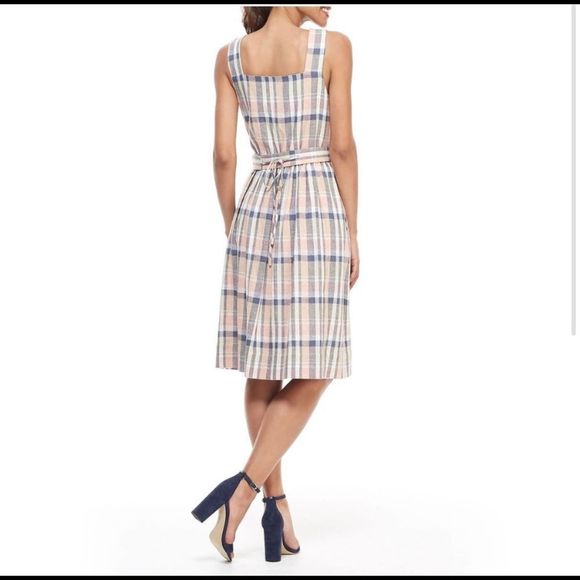 Gal Meets Glam Peyton Linen Dress size 8 - Picture 2 of 6